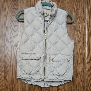 Woolrich Quilted Vest in Ivory
